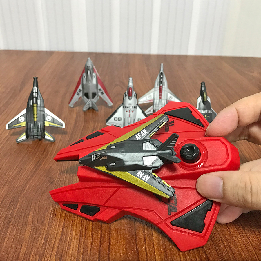 6pcs Fighter Plane Red Launche - Kids Outdoor Play recension och pris