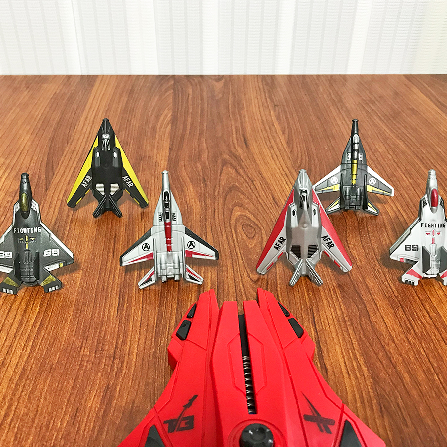 6pcs Fighter Plane Red Launche - Kids Outdoor Play recension och pris