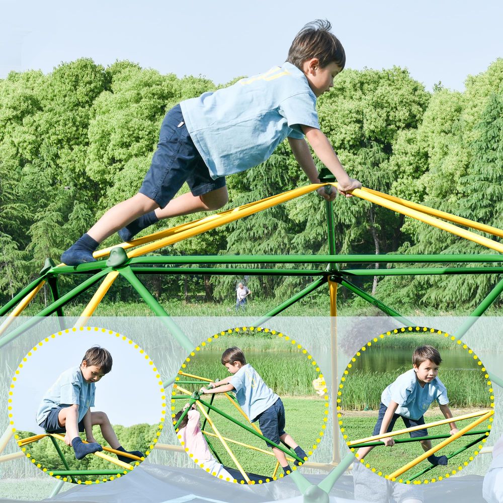 13FT Climbing Dome with Hammoc - Kids Outdoor Dome Climber recension och pris