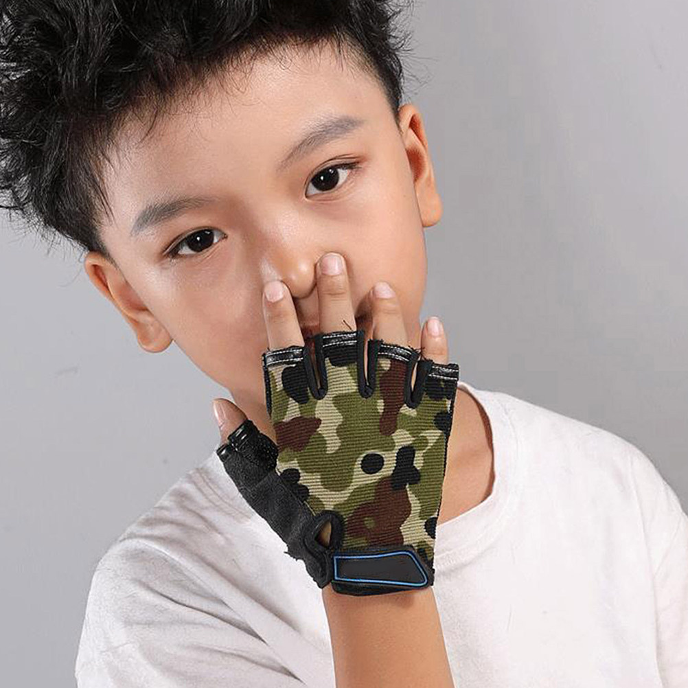 1Pair Kids Cycling Gloves Half - Kids Outdoor Climbing recension och pris