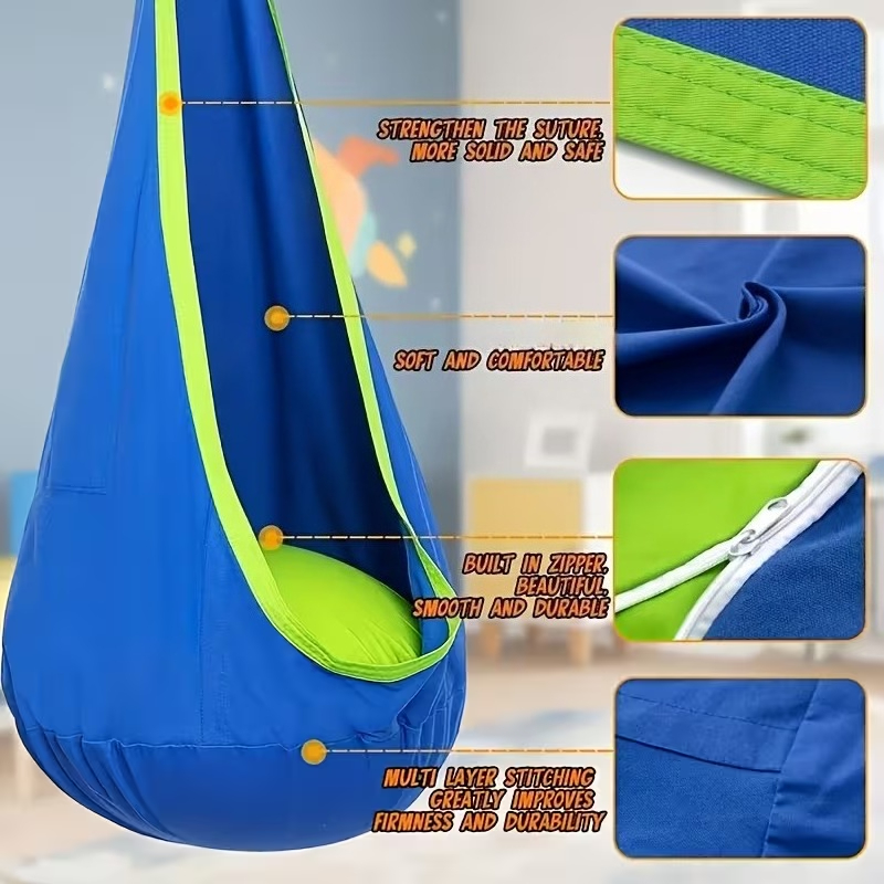 Kids Hanging Chair Indoor Outd - Kids Outdoor Hammock Chair recension och pris
