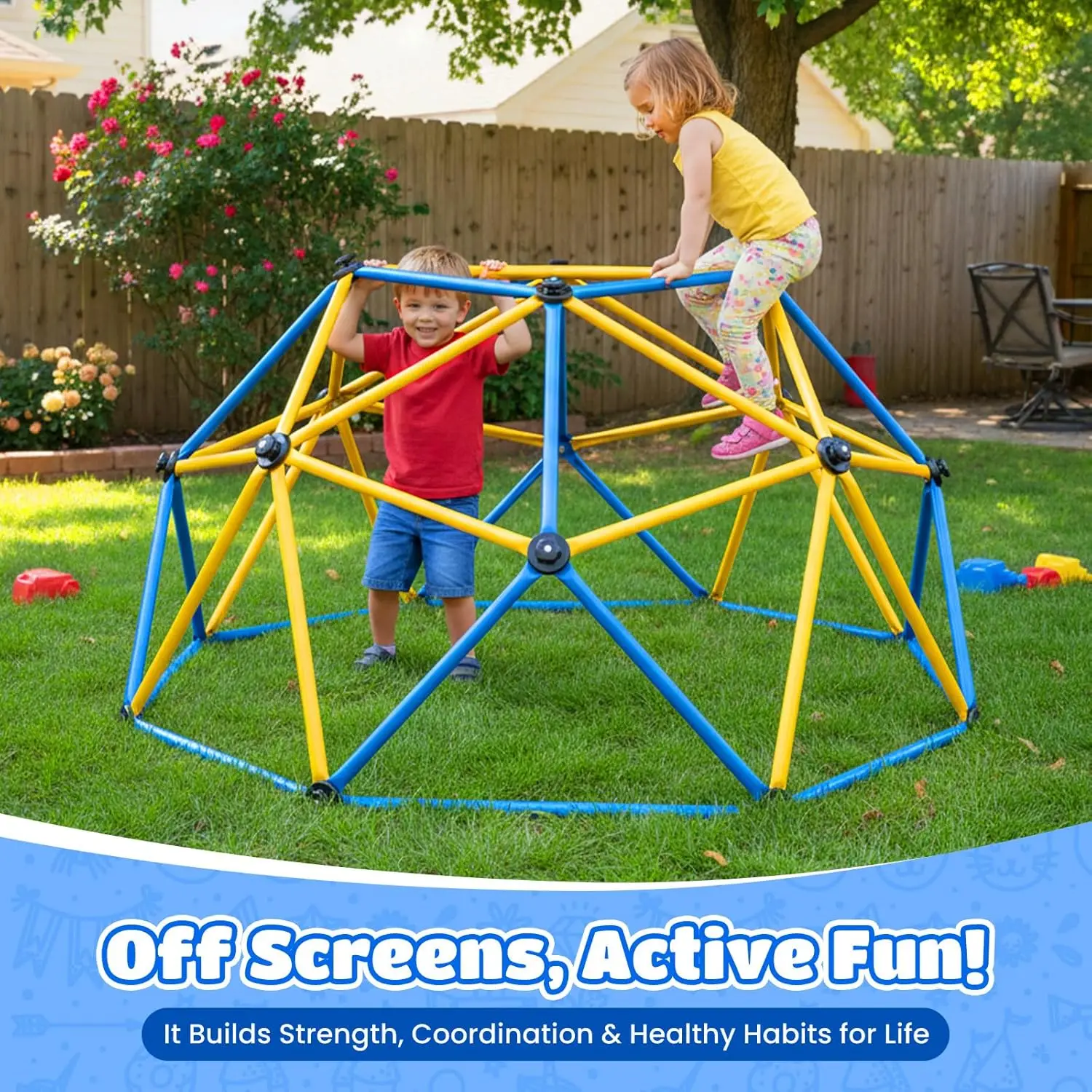 Zupapa 6FT Climbing Dome for K - Kids Outdoor Dome Climber recension och pris