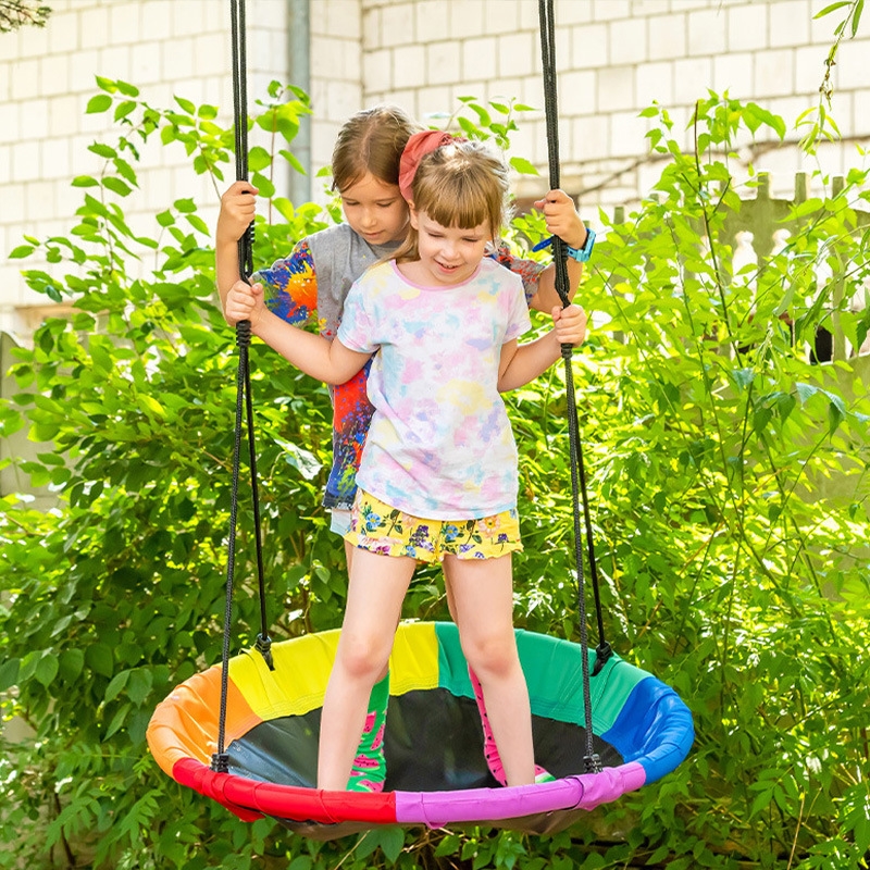 Kids Saucer Swing Outdoor Roun - Kids Outdoor Hammock Chair recension och pris