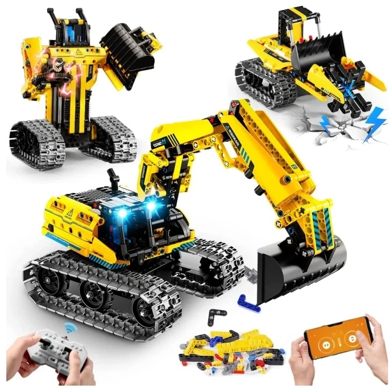 520pcs 3 in 1 City Technical R - Kids Outdoor Excavator recension och pris