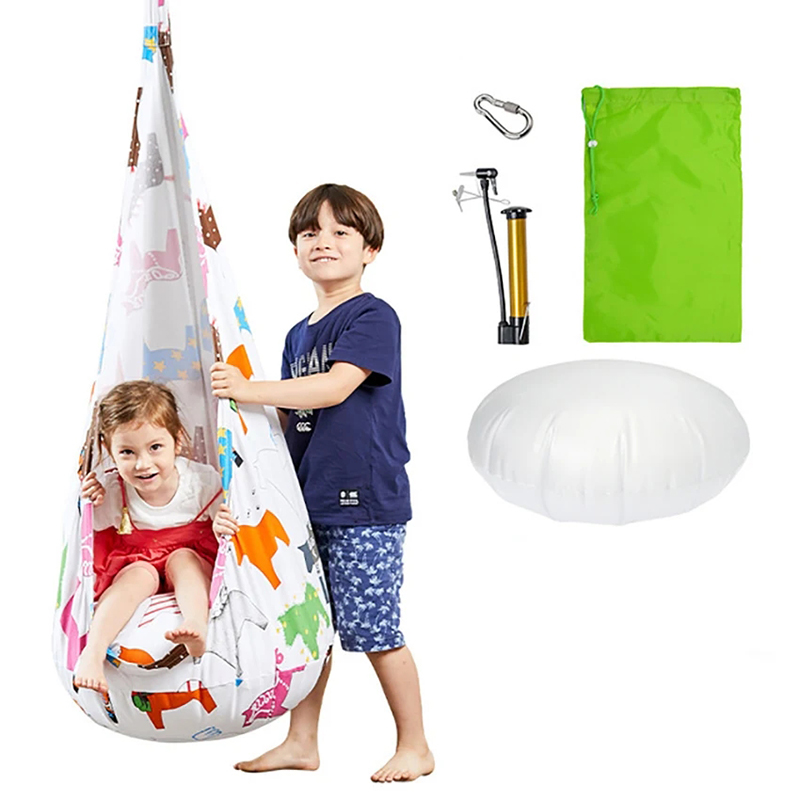 Kids Pod Swing Seat Cotton Can - Kids Outdoor Hammock Chair recension och pris