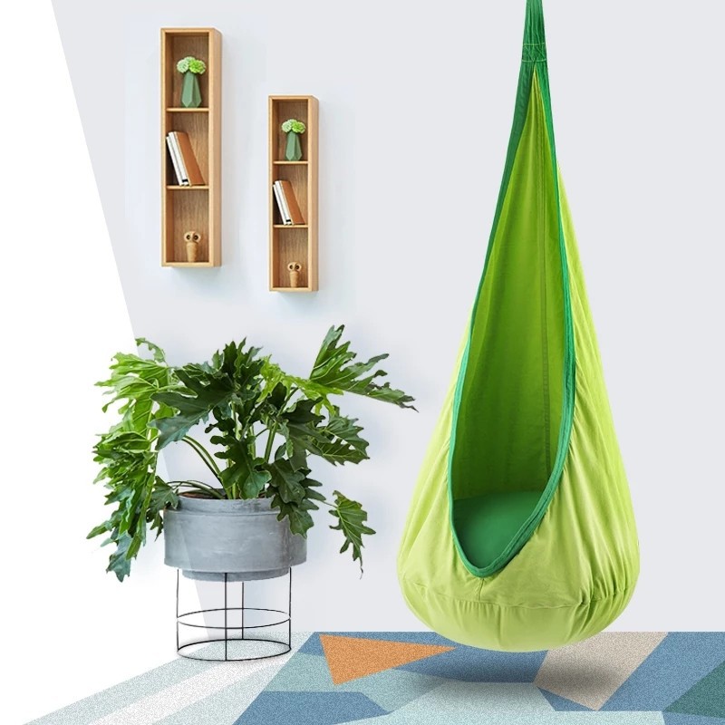 Kids Pod Swing Seat Cotton Can - Kids Outdoor Hammock Chair recension och pris