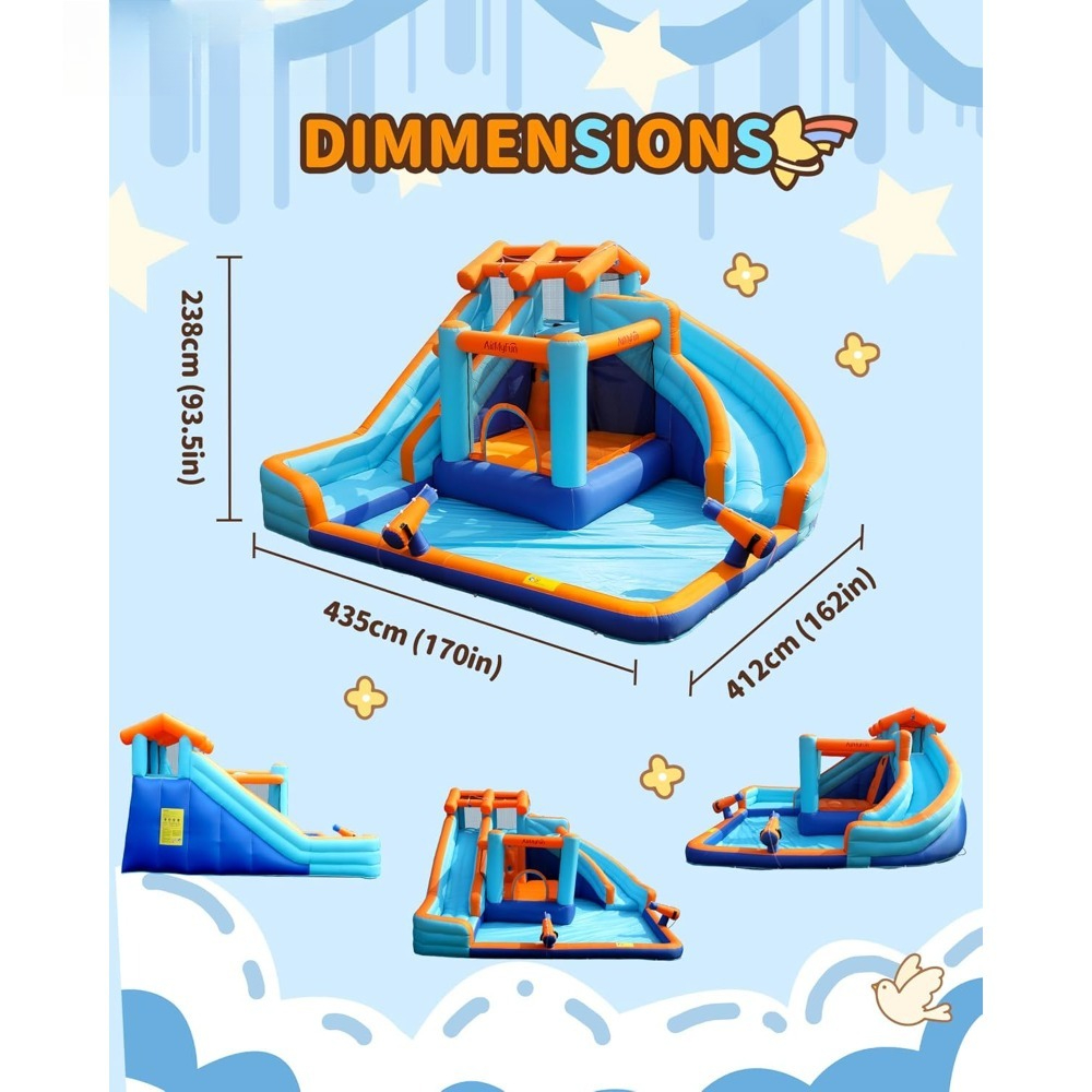 Large Water Slide Bounce House - Kids Outdoor Play recension och pris
