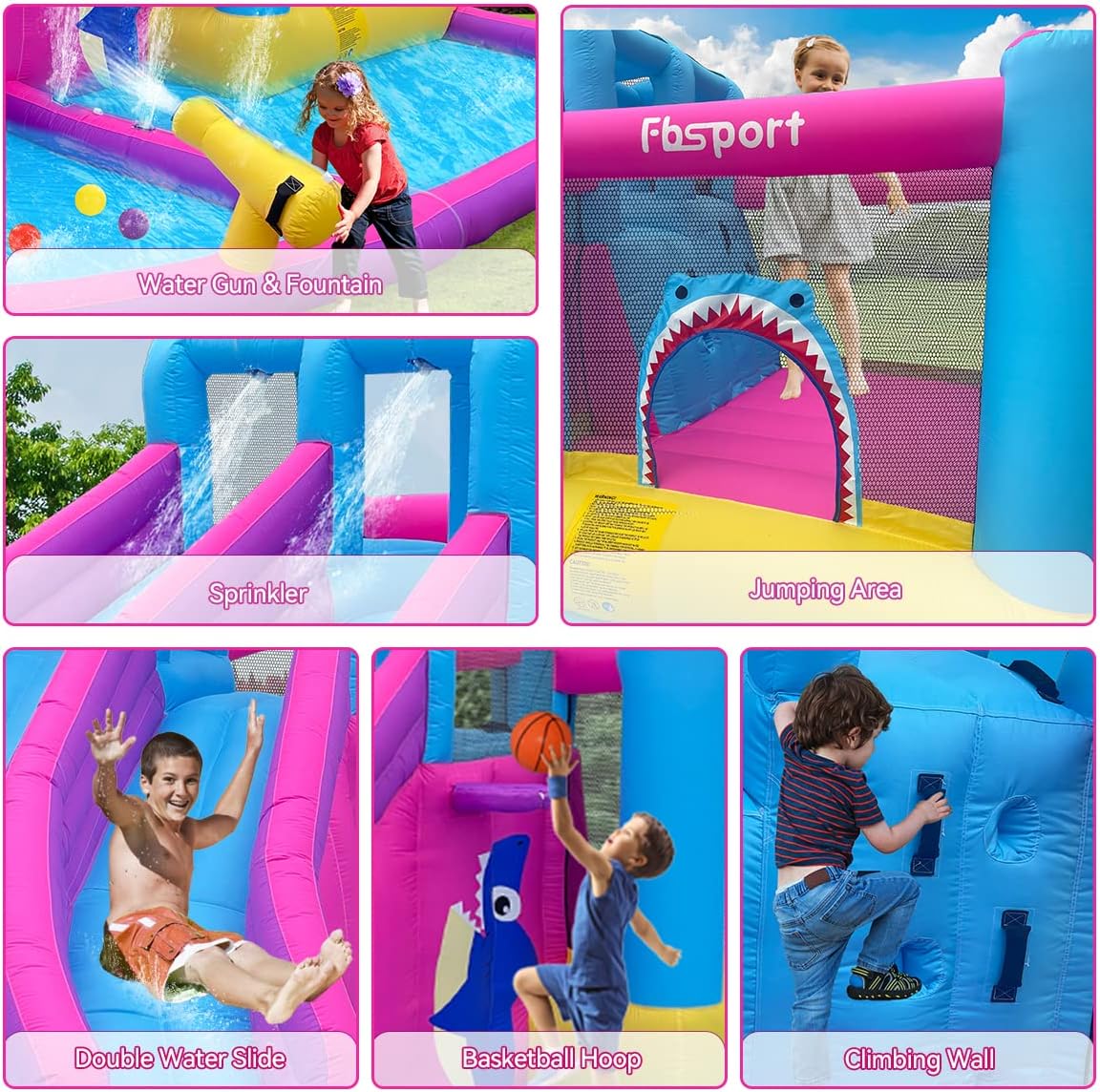 Twin Water Slides Inflatable B - Kids Outdoor Climbing recension och pris