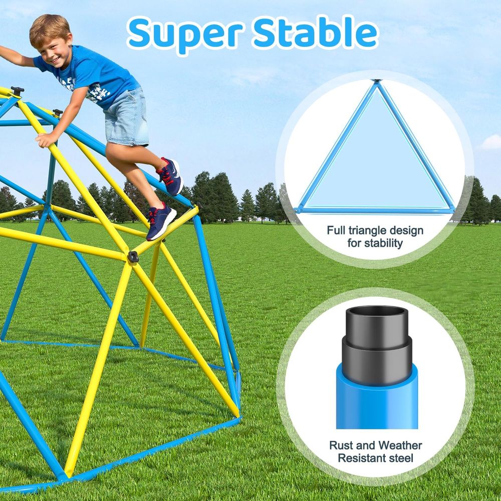 Rainbow Saucer Swing 10ft Dome - Kids Outdoor Dome Climber recension och pris