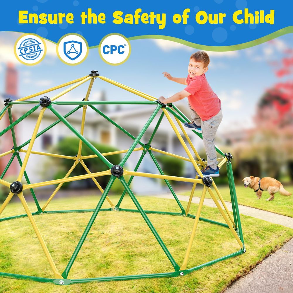 Climbing Dome, 10FT Climber wi - Kids Outdoor Dome Climber recension och pris