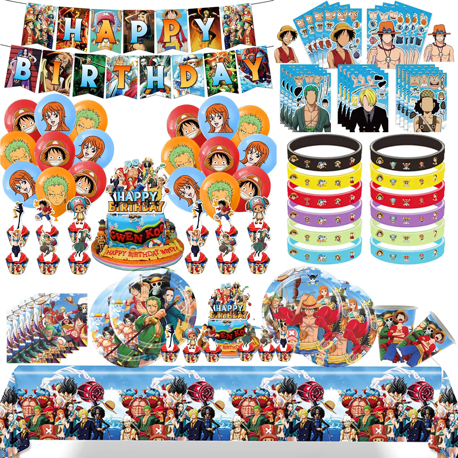 One Piece Balloons Anime Kid B - Kids Outdoor Merry Go Round recension och pris