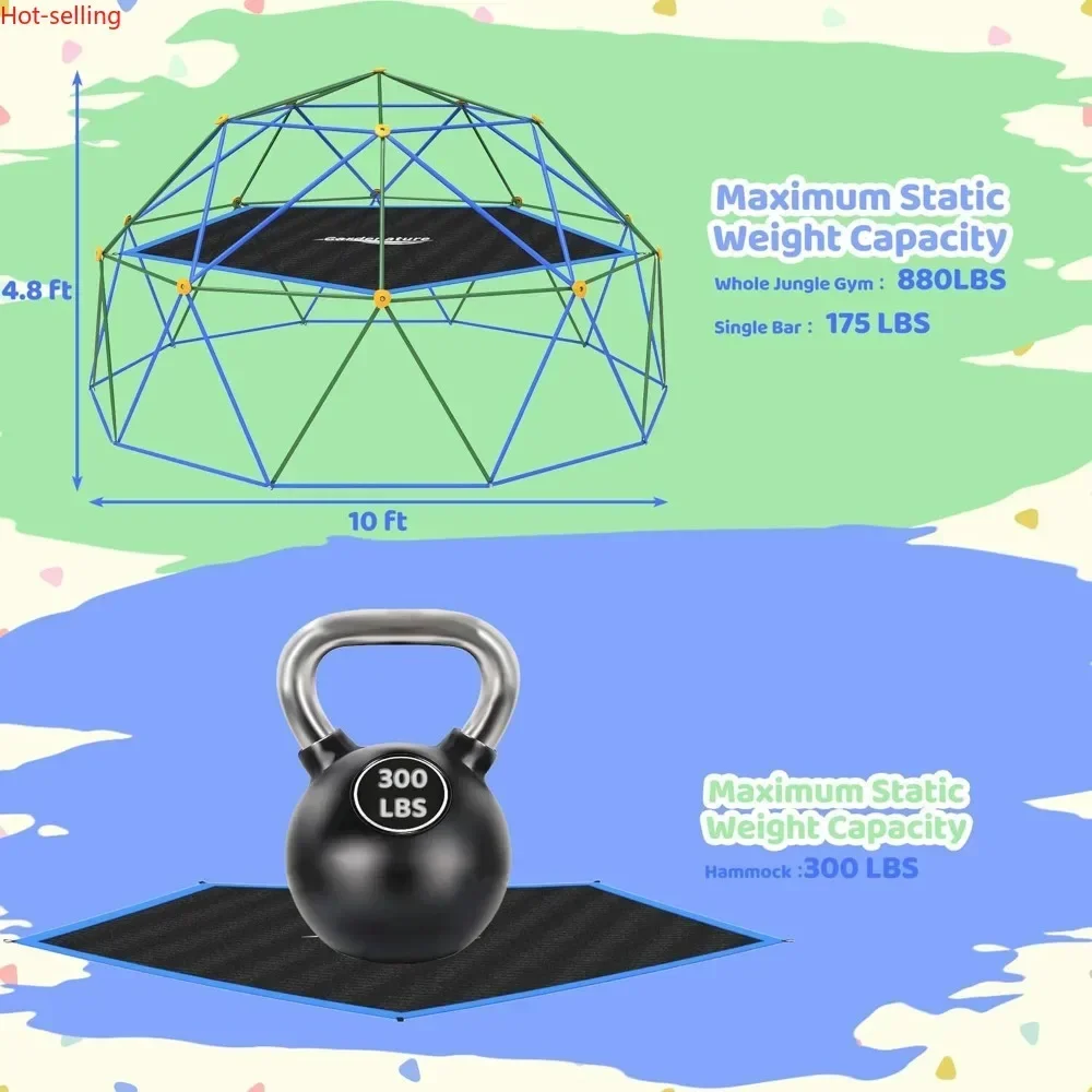 BestsellerGardenature 10FT Cli - Kids Outdoor Dome Climber recension och pris